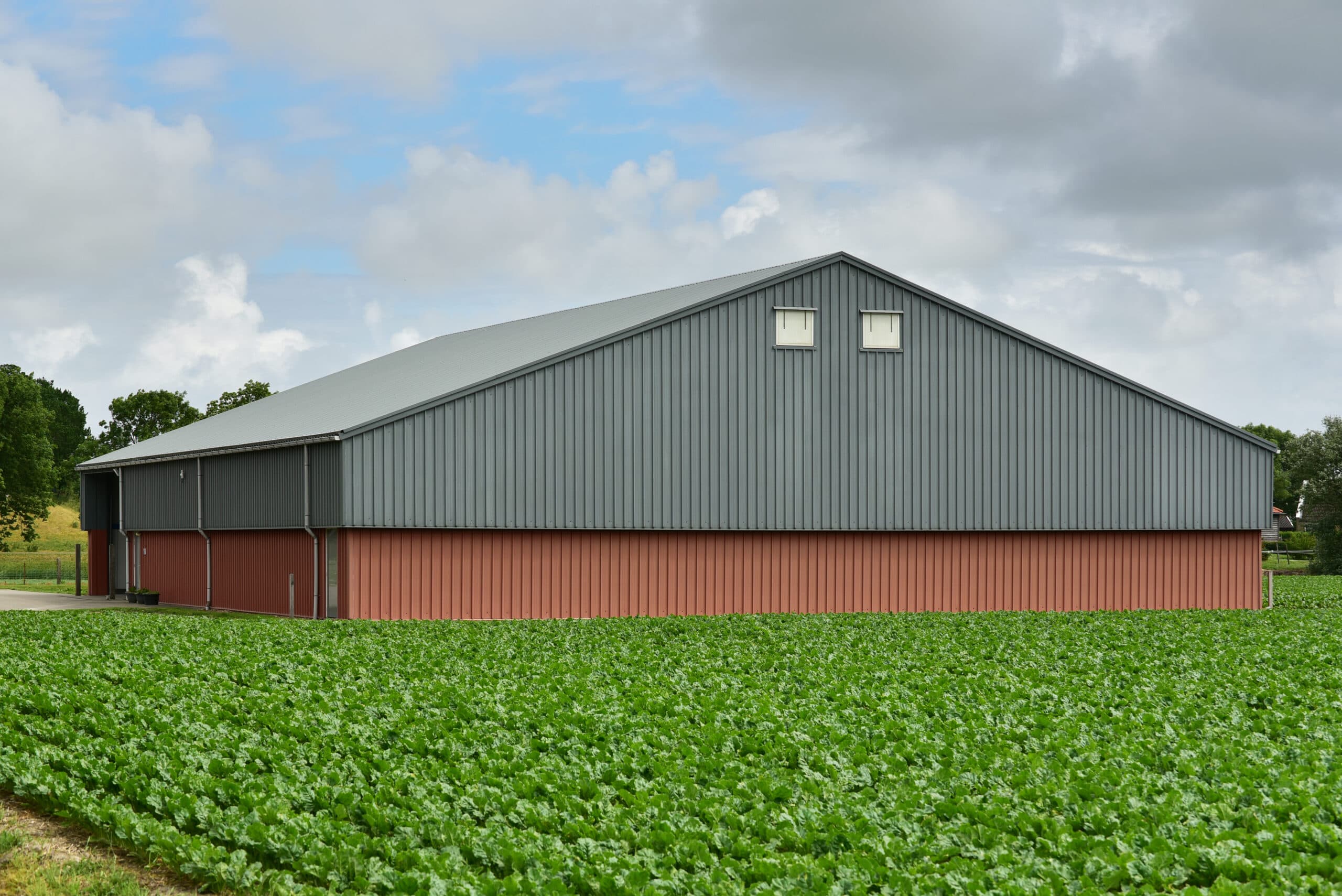 Hall agricole construit par Kerger au Luxembourg