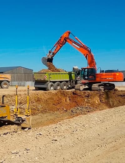 Chantier Kerger — terrassement